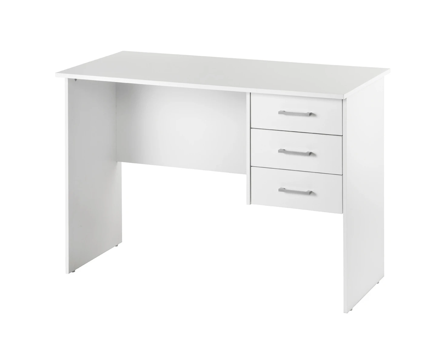 Maclaren Macey Computer Desk With 3 Drawers Writing Desk  White