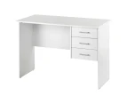 Maclaren Macey Computer Desk w Drawers Writing Desk  White