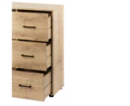 Maclaren Macey Sideboard Storage Cabinet w Shelf Drawers   Oak