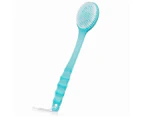 Long Handle Bath Brush Soft Bristles Body Shower Cleaning Massager Blue