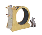 Cat Exercise Wheel Toy Running Exerciser Treadmill Furniture Scratcher Board Roller Play Gym Sports Equipment with Carpet Runway