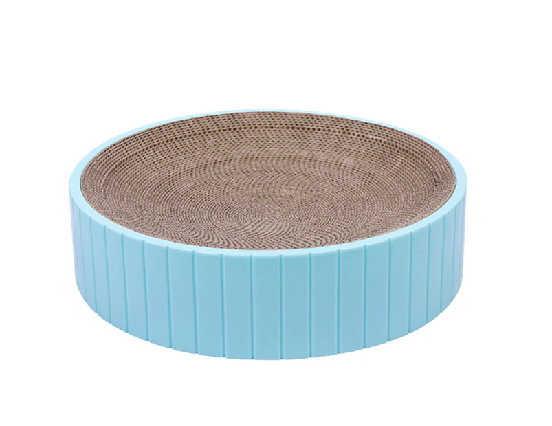 Cat Scratcher Cardboard, Scratch Pad, Cat Scratching Lounge Bed, Durable Recycle Board for Furniture Protection-blue