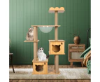 Pawz Cat Tree Scratching Post Scratcher Cats Tower Wood Condo Toys House 138cm