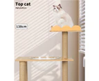 Pawz Cat Tree Scratching Post Scratcher Cats Tower Wood Condo Toys House 138cm