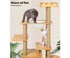 Pawz Cat Tree Scratching Post Scratcher Cats Tower Wood Condo Toys House 130cm