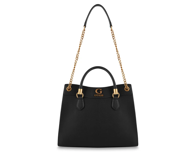 GUESS Nell Girlfriend Satchel Bag - Black