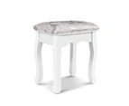 Dressing Table Stool Bedroom White Make Up Chair Fabric Furniture