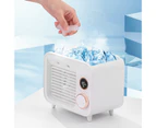 Polaris Air Cooler Humidification Design Five-speed Wind Metal Desktop Water Cooling Fan for Office-White