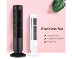 Polaris Home Office Mini Electric USB Bladeless 2 Speed Desktop Air Cooling Tower Fan-Black