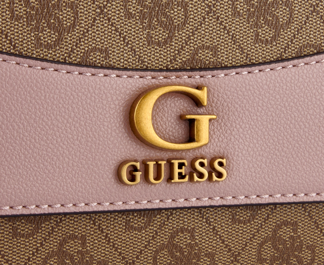 Guess NELL LOGO XBODY FLAP - Across body bag - latte/rosewood/brown -  Zalando.de