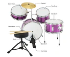 Karrera Childrens 4pc Drum Kit - Purple
