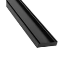 3400mm Lauxes Aluminium Slimline Tile Insert Floor Grate Drain Shower Waste Size cuttable Black