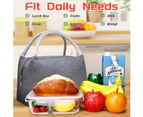 Lunch Bag Insulated Lunch Box for Office Work Picnic School Beach Travel,Grey