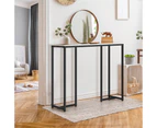 Oikiture Console Table Marble Effect