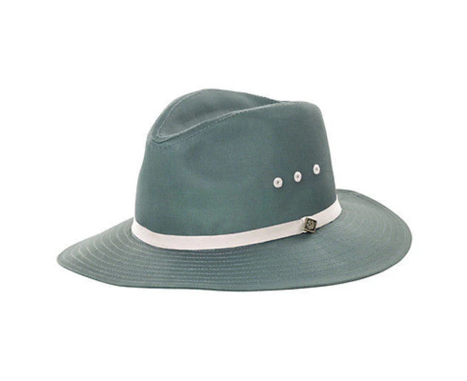 GOORIN BROTHERS Breakwater Beach Summer Cotton Fedora Hat Cap Bros 600-9503 - Slate