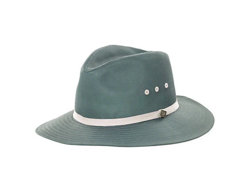 GOORIN BROTHERS Breakwater Beach Summer Cotton Fedora Hat Cap Bros 600-9503 - Slate