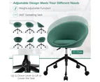 Giantex Swivel Office Chair Mobile Computer Desk Chair Height Adjustable Armchair Executive Task Chair Green