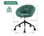 Giantex Swivel Office Chair Mobile Computer Desk Chair Height Adjustable Armchair Executive Task Chair Green