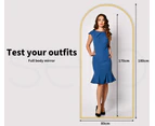 Yezi Large Full Length Floor Mirror Dressing Free Standing Framed Leaner Gold