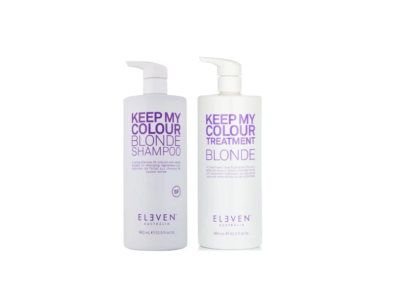 Eleven Australia Keep My Colour Blonde Shampoo & Treatment 960mL Duo