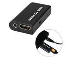 For PS2 to HDMI-compatible with 3.5mm Audio Video Converter Connector AV Adapter for HDTV-Black