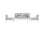 Gardeon 4 Seater Outdoor Sofa Set Aluminium Lounge Setting