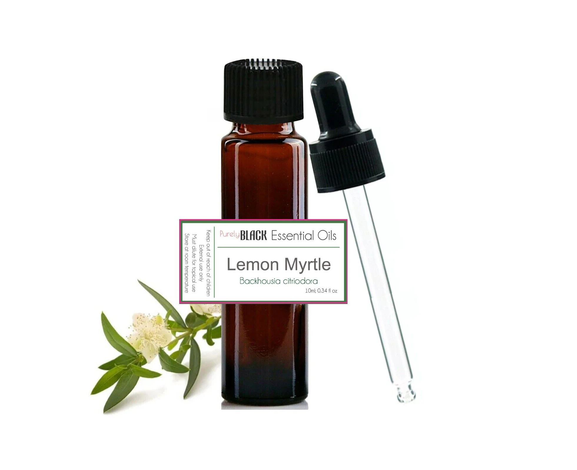 100% Pure Australian Lemon Myrtle Essential Oil 10ml For Aromatherapy, Diffuser, Skin Care