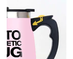 400ml Self-Stirring Magnetic Mug Food Grade Battery Start Automatic Stirring Electric Auto-Mixing Magnetic Water Coffee Mug for Home-Pink C One Size - Pink