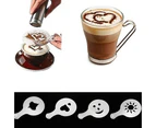 16Pcs Creative Coffee Cappuccino Latte Templates Art Stencil DIY Decoration Mold