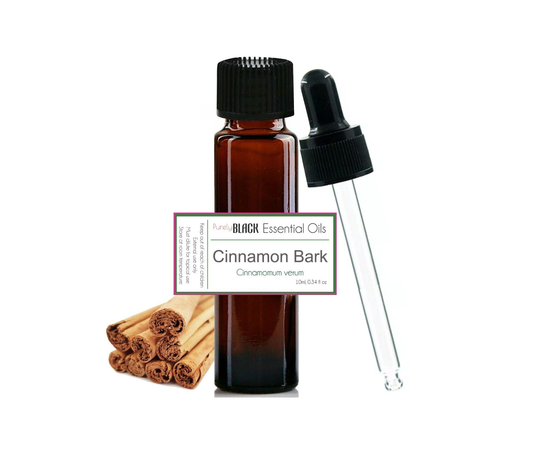 100% Pure Cinnamon Essential Oil 10mL For Aromatherapy, Diffuser, Skin Care