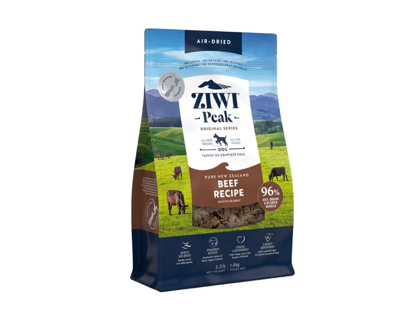 Ziwi Peak Air Dried Dog Food 1kg Beef