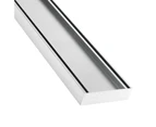 1800mm Lauxes Aluminium Slimline Tile Insert Shower Grate Drain Floor Waste Size cuttable Silver