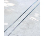 2200mm Lauxes Aluminium Slimline Tile Insert Shower Grate Drain Floor Waste Size cuttable Silver