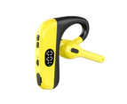X3 Bluetooth-compatible Earphone Handsfree LED Power Display Monaural Business Sport Wireless Headphone for Car - Yellow