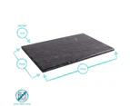 6x Marble Rectangle Placemats Stone Kitchen Dining Setting 30cm x 20cm Black