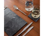 Marble Rectangle Chopping Board Kitchen Dining Serving Platter 30cm x 20cm Black