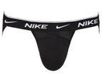 Nike Men's Dri-FIT Essential Cotton Stretch Jock Strap 3-Pack - Black