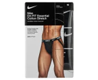 Nike Men's Dri-FIT Essential Cotton Stretch Jock Strap 3-Pack - Black
