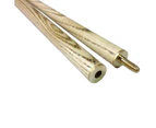 FULL ASH With Red Wood Flame Pool Cue REST & SPIDER Set 1 x Brass rest, 1 x Brass Spider