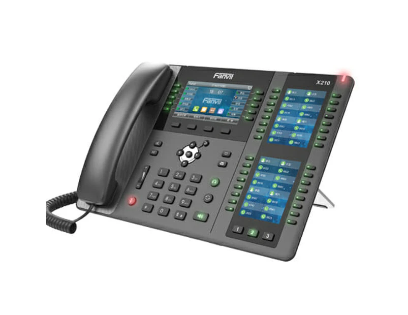 Fanvil X210 Enterprise IP Phone - 4.3' (Video) Colour Screen, 20 Lines, 106 x DSS Buttons, Dual Gigabit NIC, Bluetooth, *SBC Ready