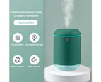 Portable Mini Humidifier with Colorful LED Night Light, USB Desktop Humidifier for Car Office Travel Big Y green