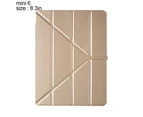 Protective Case Compatible with iPad mini 6（8.3Inch）with Pencil Holder, Case with Soft TPU Y -shaped gold