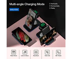 Wireless Charger for ,3 in 1 Qi-Certificate Fast Charging Station for Mobile watch headset black