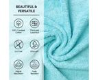3PCS 100% Combed Cotton Towel Set Bath Towel Hand Towel & Face Washer Sets Mint