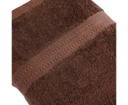 3PCS 100% Combed Cotton Towel Set Bath Towel Hand Towel & Face Washer Sets Chocolate Brown