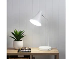TARGA White Desk Lamp with USB and wireless charging