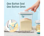 Sealed powder box, portable food milk storage box, milk storage powder and moisture-proof food seal