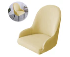 Dining Table Chair Cover Thickened High Elastic Stool Cover, Reusable Washable Soft Spandex Reclining Armchair Cover - Beige