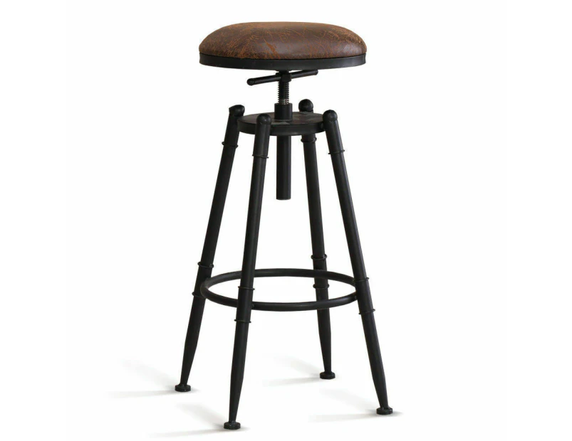 4x Bar Stools Industrial Kitchen Stool Barstool Swivel Dining Chairs