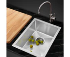 Cefito Kitchen Sink 44X34CM Stainless Steel Nano Basin Single Bowl Silver